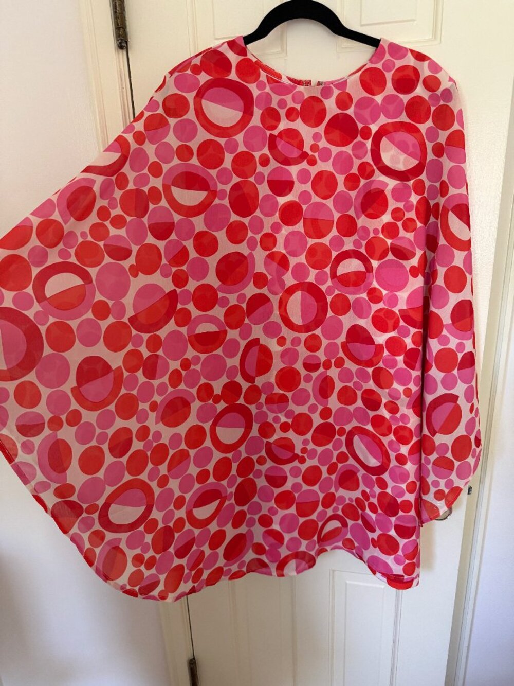 Frances Valentine Bree Polka Dot Cape Dress 1X - Picture 1 of 10